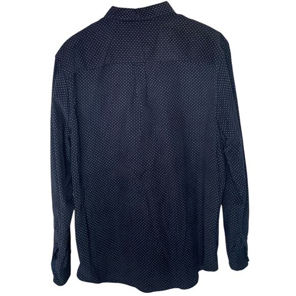 Ben Sherman Navy long sleeve printed corduroy button down collar shirt XXL - Picture 2 of 5